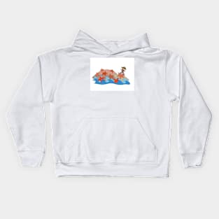 Pete the part-time pirate - starfish Kids Hoodie